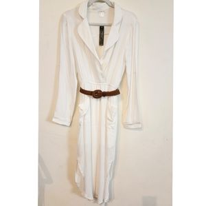 Venus White Dress with Belt